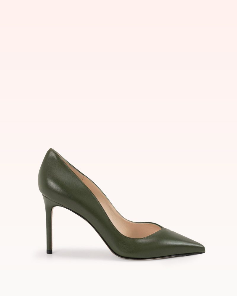 Pamela 85 Green Pumps R/24 35 Green Leather