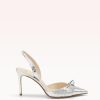 Clarita Slingback 85 Argento Pumps R/24 35 Argento Nappa Kiss/Nappa Charm