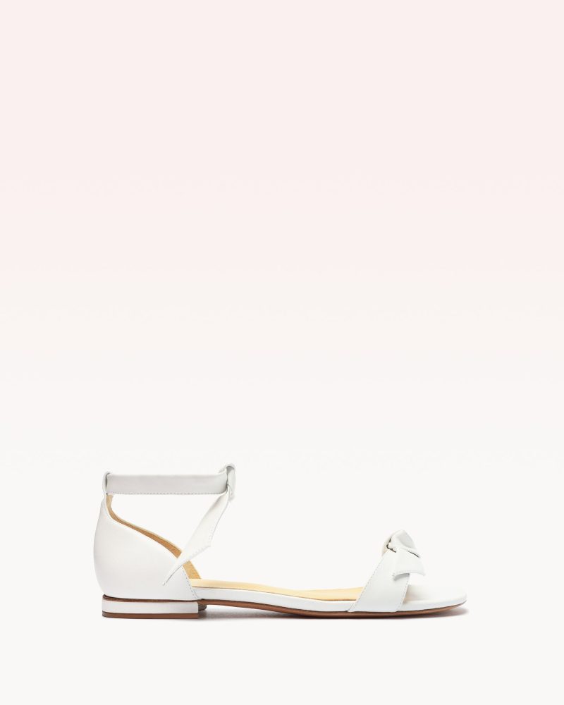 Clarita Flat White Flats Resort 22 35 White Nappa Leather