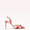 Clarita Slingback 85 Floral Pink Pumps S/24 35 Pink Seta Floral