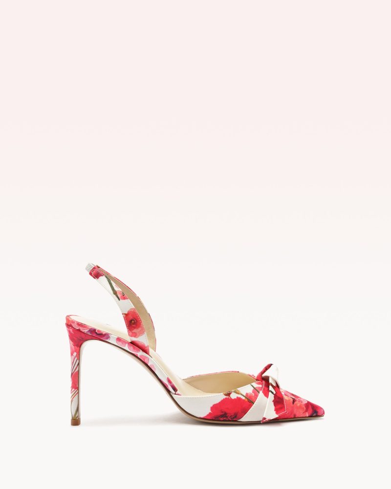 Clarita Slingback 85 Floral Pink Pumps S/24 35 Pink Seta Floral