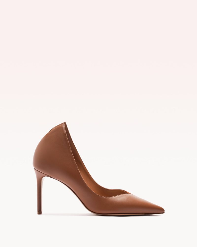 Pandora 85 Pumps R/25 35 Espresso Suede & Nappa Leather