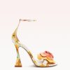 Dahlia 100 Floral Yellow Sandals S/24 35 Yellow Seta Floral