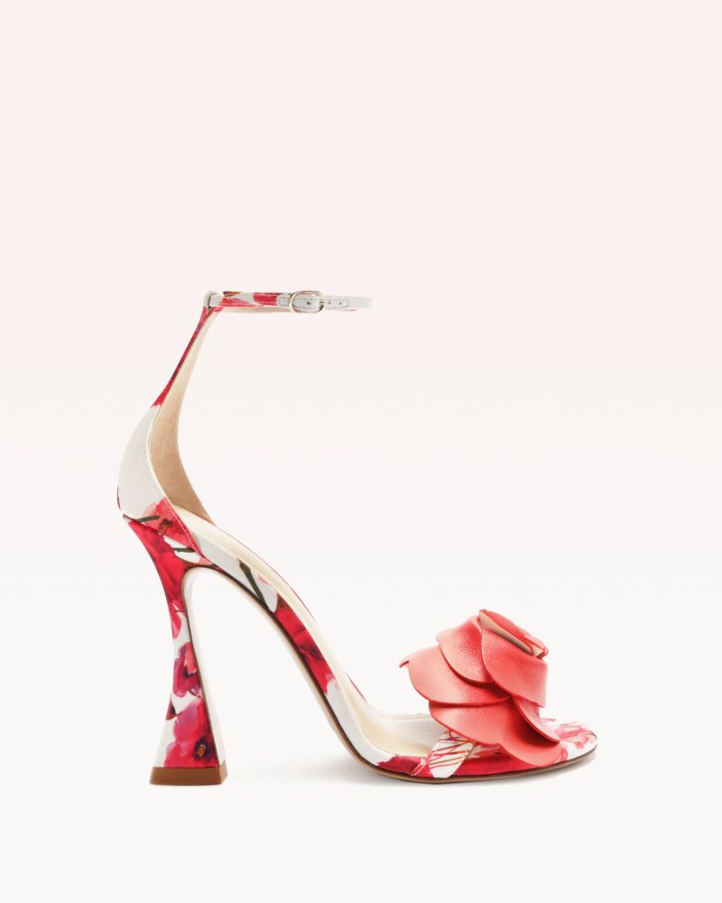 Dahlia 100 Floral Pink Sandals S/24 35 Pink Seta Floral