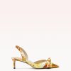 Clarita Slingback 60 Floral Yellow Pumps S/24 35 Yellow Seta Floral