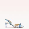 Clarita Slingback 60 Floral Blue Pumps S/24 35 Blue Seta Floral