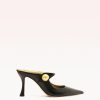 Elsa 85 Black Pumps P/24 35 Black Nappa Metallizzata Leather