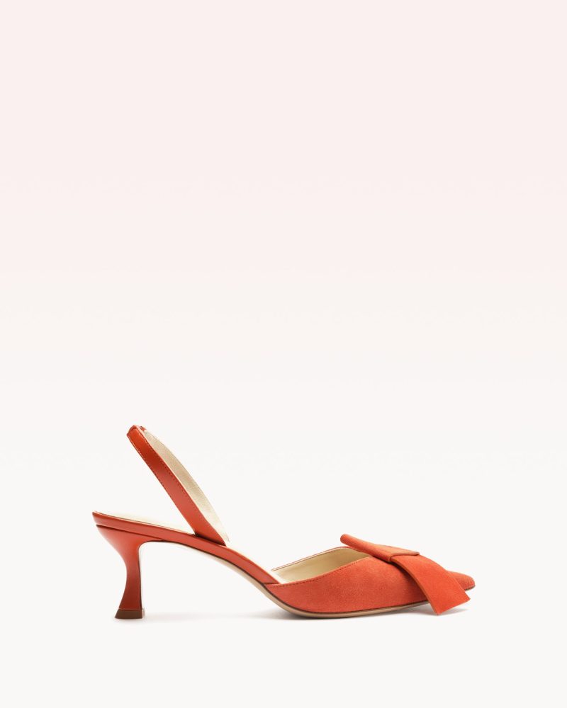 Bonny 60 Suede Terracota Pumps P/24 35 Terracota Suede & Nappa Leather