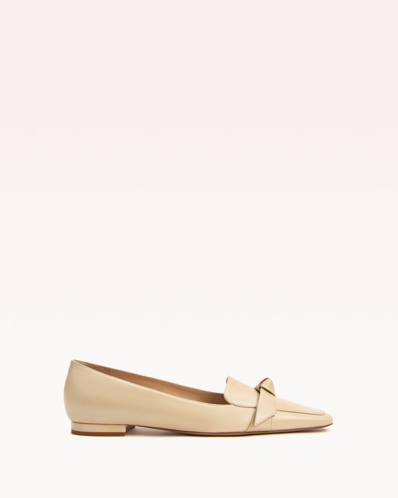 Clarita Square Loafer Loafers F/24 35 Eggshell Nappa Kiss