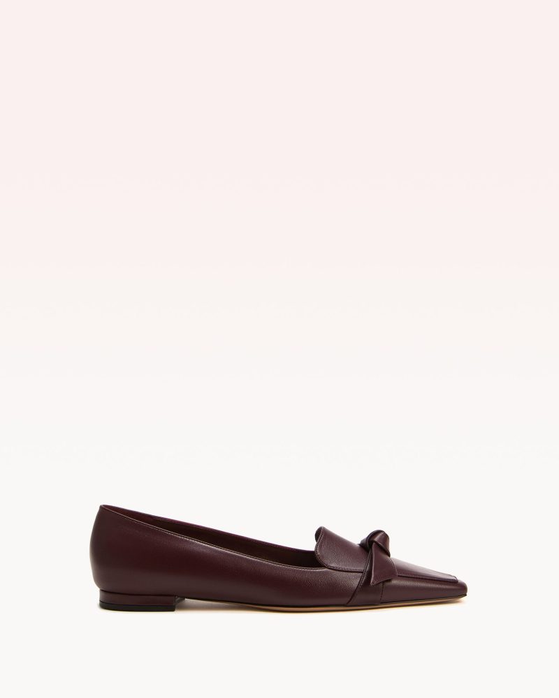 Clarita Square Loafer Loafers F/24 35 Dark Plum Nappa Kiss