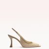 Olivia 85 Semolina Pumps P/24 35 Ginger Suede & Nappa Leather