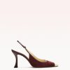 Olivia 85 Cherry Lacquer Pumps P/24 35 Cherry Lacquer Suede & Nappa Leather