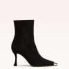 Olivia Retro 85 Bootie Booties F/24 35 BLACK SUEDE