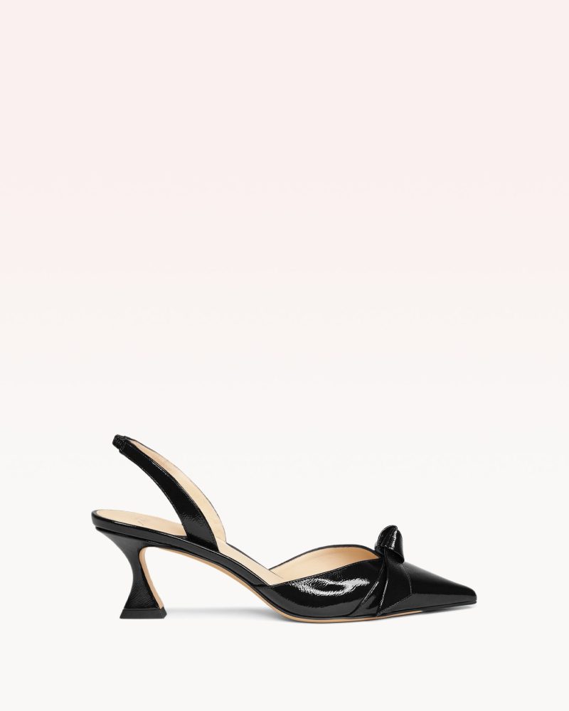 Clarita Bell Slingback 60 Pump Pumps F/24 35 BLACK LEATHER