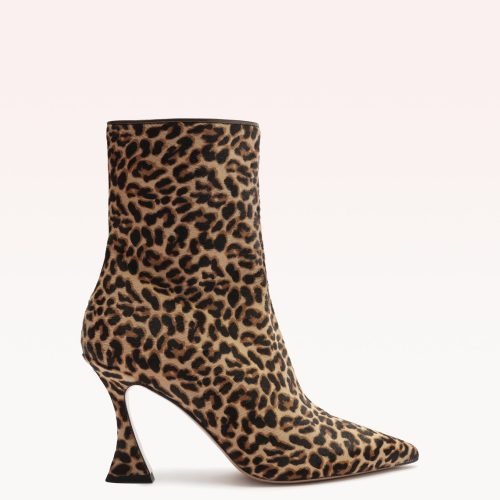 Bell Bootie 85 Leopard Booties P/24 35 Animal Print Leopard Pony/Nappa Leather/Nappa Ki