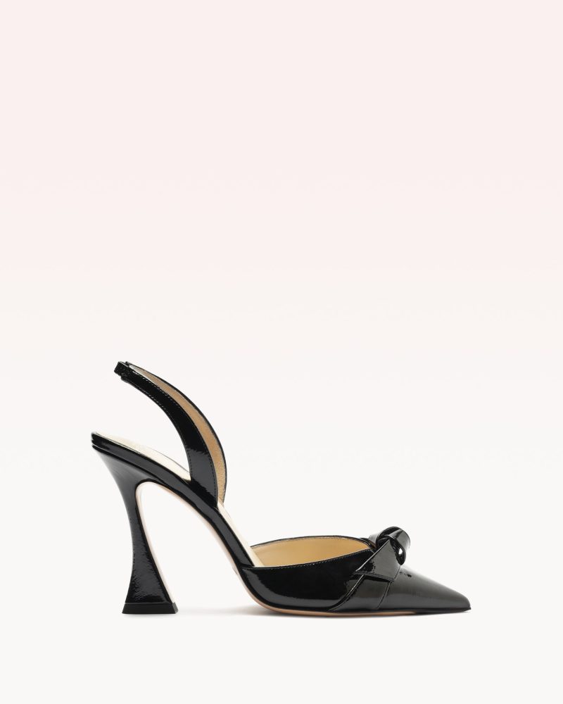 Clarita Bell Slingback 85 Pumps F/24 35 Black Nappa Kiss