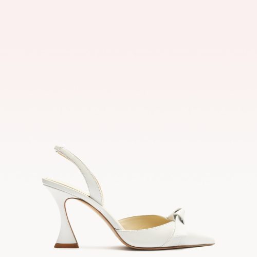 Clarita Bell Slingback 85 Pumps R/25 35 White Leather