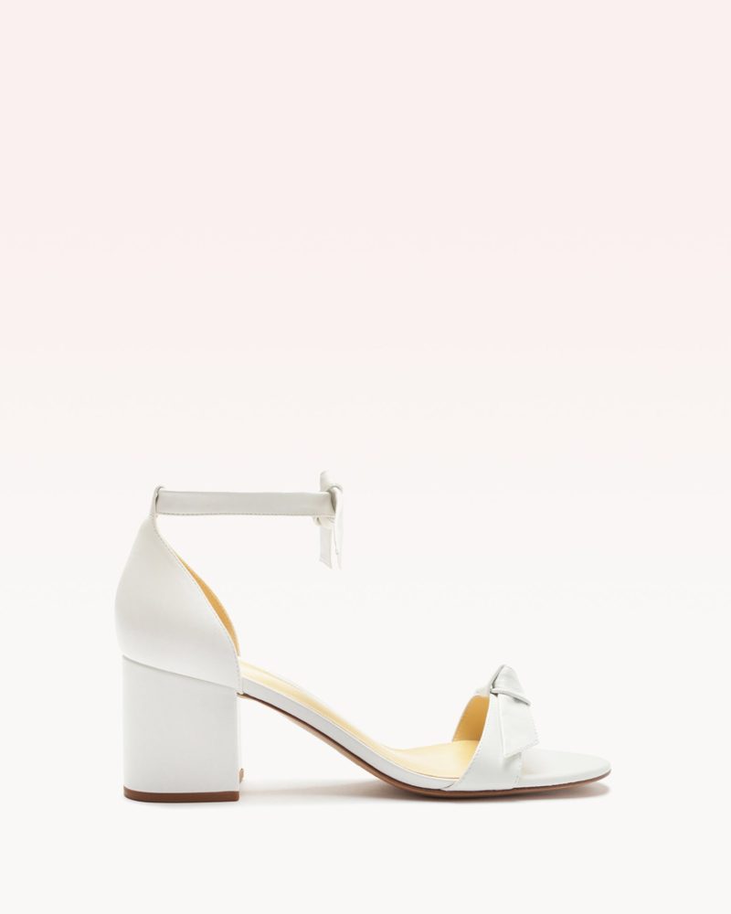 Clarita Block 60 White Sandals Core 35 White Nappa Leather