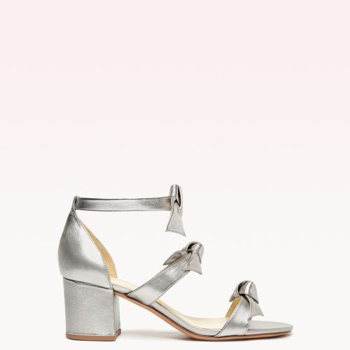 New Lolita 60 Metallic Sandals Carry Over 35 Silver Metallic Leather