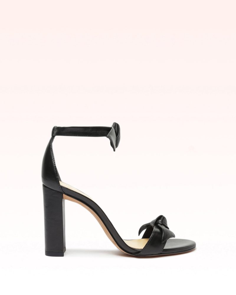 Clarita Block 90 Black Sandals Core 35 Black Nappa Leather