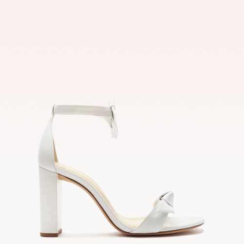 Clarita Block 90 White Sandals Core 35 White Leather