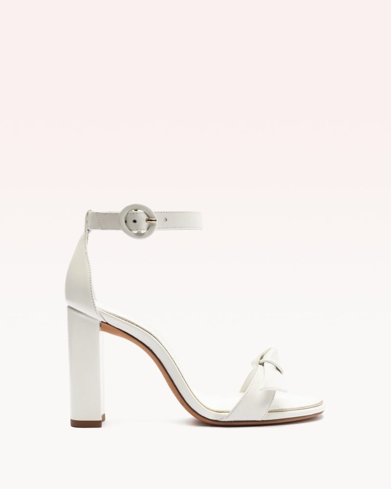 Clarita Bridal Block 90 White Sandals Bridal 35 White Nappa Leather