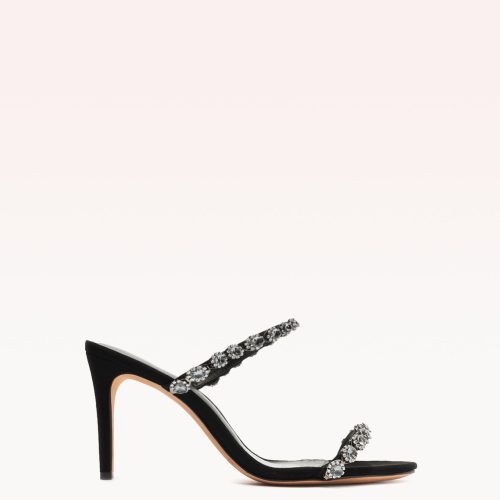 Cara Mule 85 Black Sandals Pre Fall 22 - C2 35 Black Suede