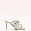 Georgina Crystal Bridal 85 Ivory Sandals Bridal 35 Ivory Nappa Fantasy Leather/Crystal