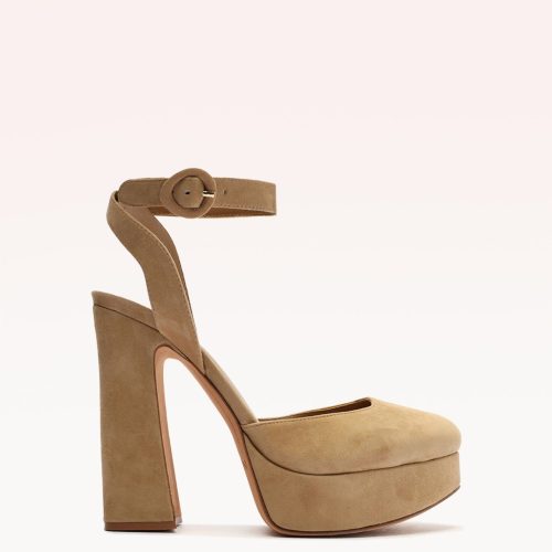 Vita Platform Suede Nut Pumps Fall 22 35 Nut Suede