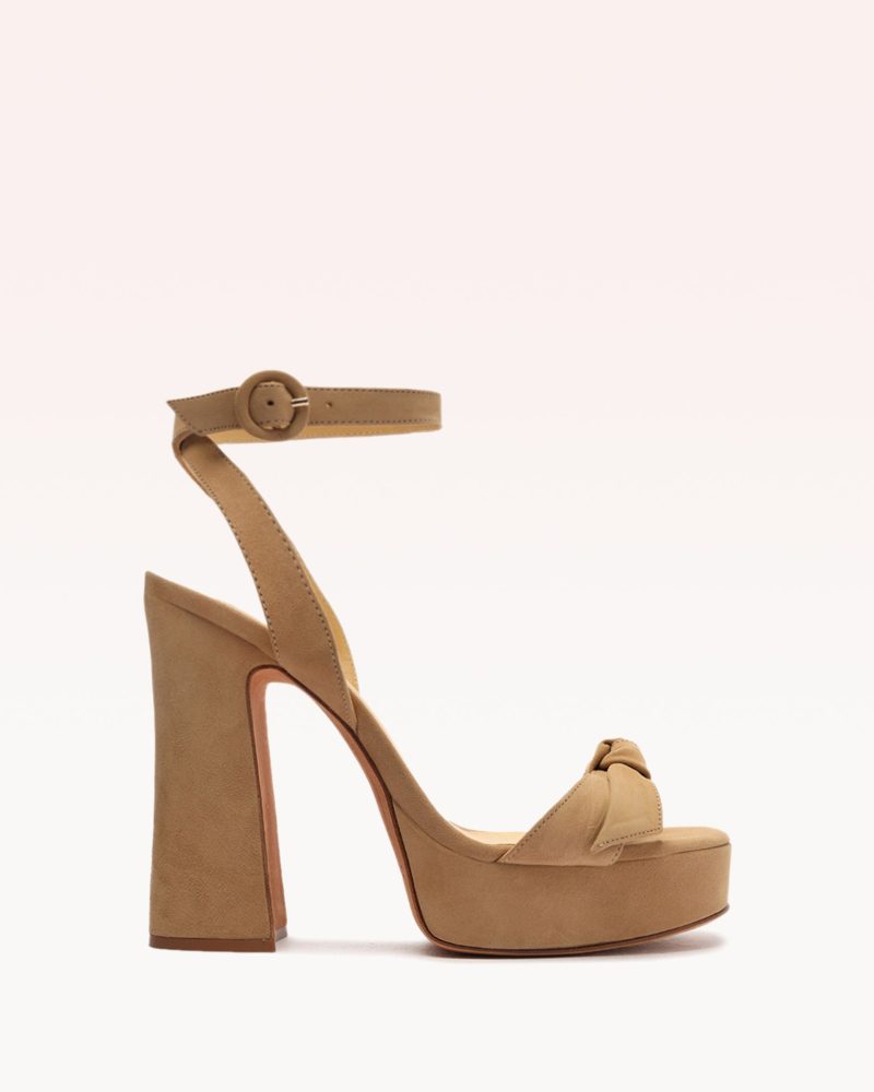 Clarita Curve 120 Beige Sandals Resort 23 35 Beige Suede