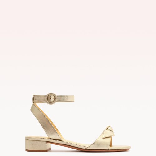 Clarita 30 Golden Sandals Sale 35 Golden Metallic Leather