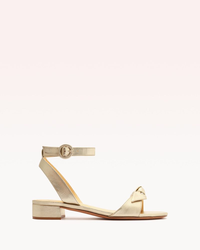 Clarita 30 Golden Sandals Sale 35 Golden Metallic Leather