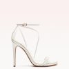 Kendal Bridal 100 White & Golden Sandals Bridal 35 White & Golden Nappa Leather