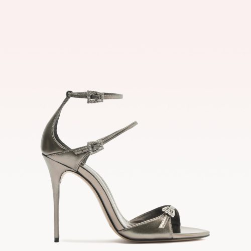 Ciara Crystals Sandals Holiday- R/25 35 Pewter Kid Soft Metal