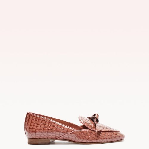 Clarita Belgian Crocco Loafer Clay Loafers P/24 35 Clay Crocco Patent Leather/Nappa Ki