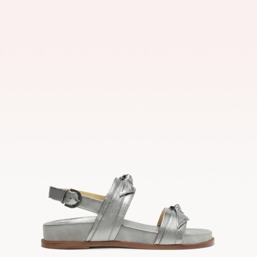 Clarita Sport Sandal Metallic Graphite Flats F/23 35 Graphite Metallic Leather