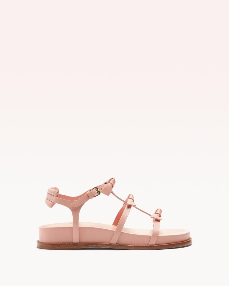 Slim Lolita Sandal Flats Holiday- R/25 35 Pink Nappa Leather