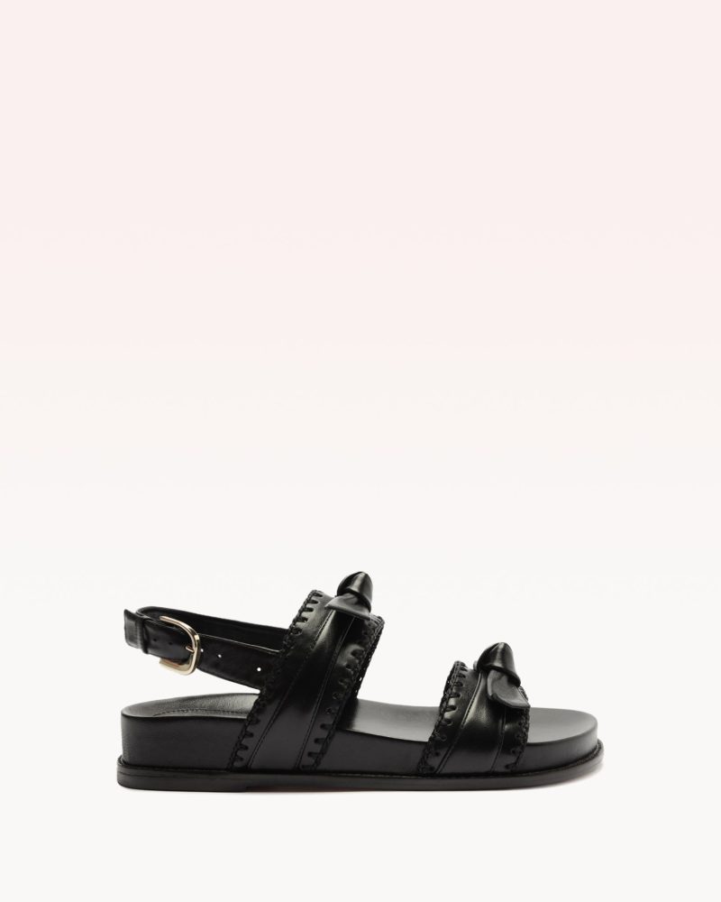 Regina Sport Sandal Flats F/24 35 Black Nappa Kiss