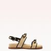 Grosgrain Raffia Sport Sandal Flats R/25 35 Natural Raffia Buriti