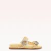 Salma Raffia Crystal Flats R/25 35 Natural Naja Raffia