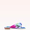 Soft Clarita Tie-Dye Flat Sandal Flats Sale 35 Bright Tie-Dye Leather