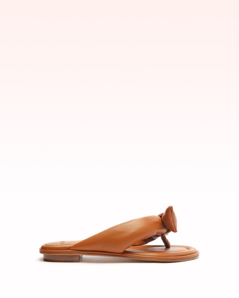 Soft Clarita Cuoio Flat Flats Sale 35 Cuoio Nappa Leather