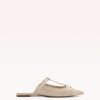 Nessa Woven Mule Flats R/25 35 Chalk Baby Calf