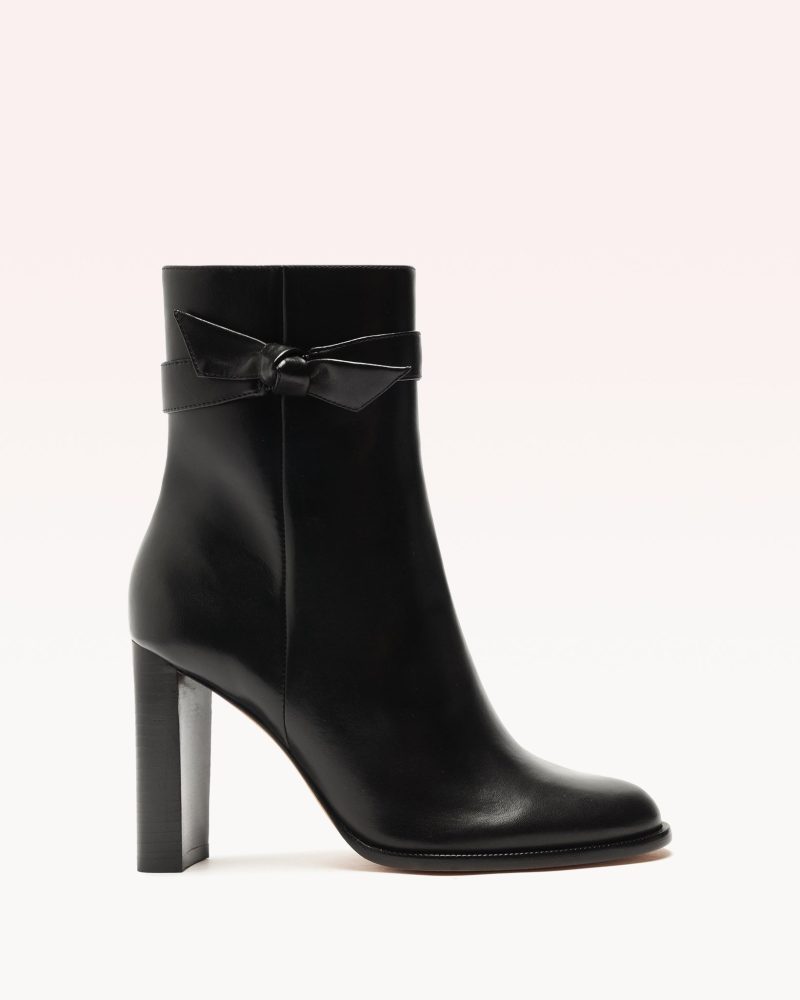 Clarita Bootie City 90 Black Booties PRE FALL 23 35 Black Saddle Calf