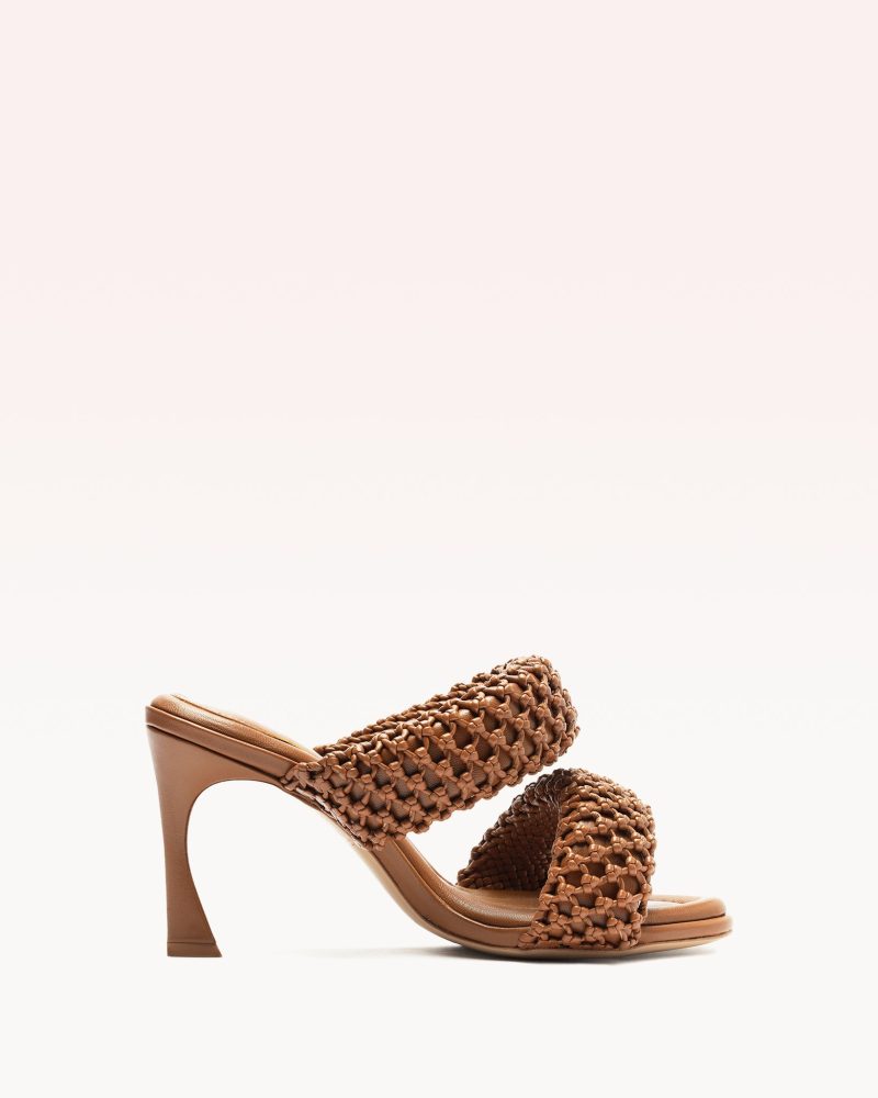 Lilla Woven 85 Sandals R/25 35 Espresso Leather