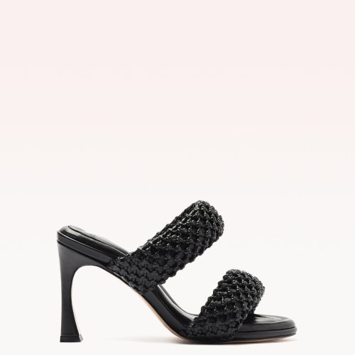 Lilla Woven 85 Sandals R/25 35 Black Nappa