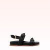 Soft Clarita Sport Sandal Black Flats Mothers Day 24 35 Black Nappa Leather