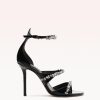 Gianna Crystal 100 Sandals Holiday- R/25 35 Black New Patent/Crystal Leather/Nappa Ki