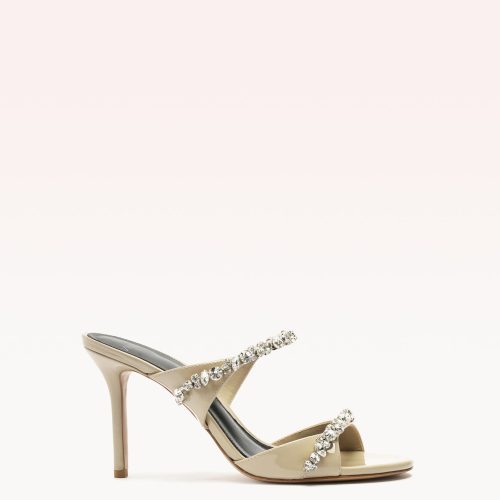 Gianna Crystal 85 Sandals Holiday- R/25 35 Chalk Patent Leather