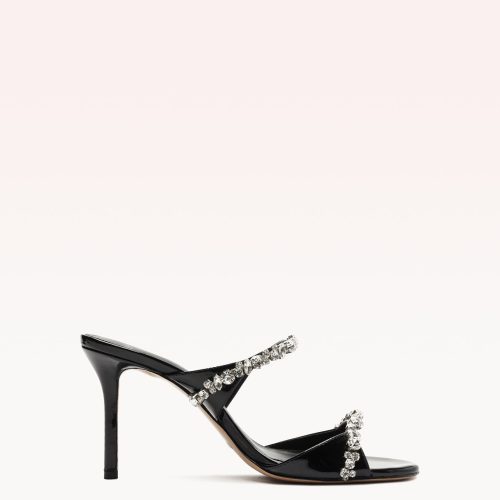 Gianna Crystal 85 Sandals Holiday- R/25 35 Black Patent Leather